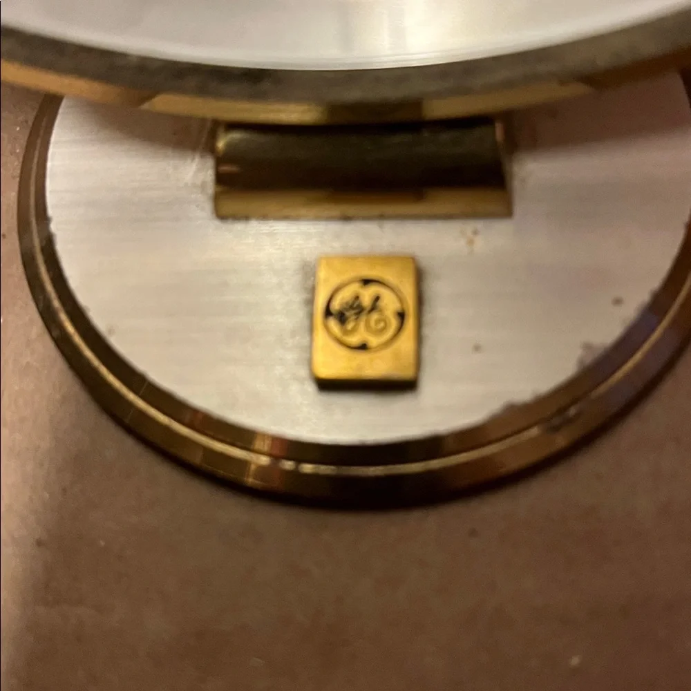 Elegant Gold and Silver Table Clock